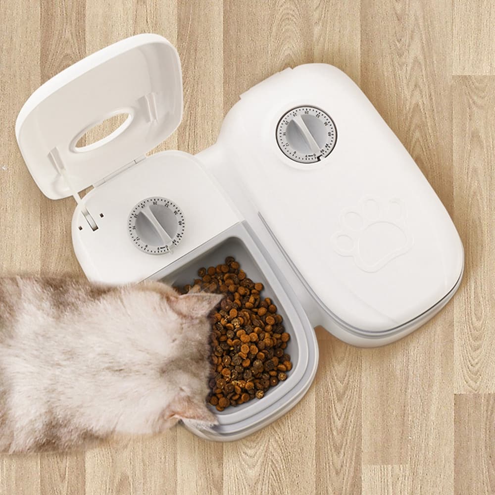 Comedero con Temporizador Mecánico para Gatos