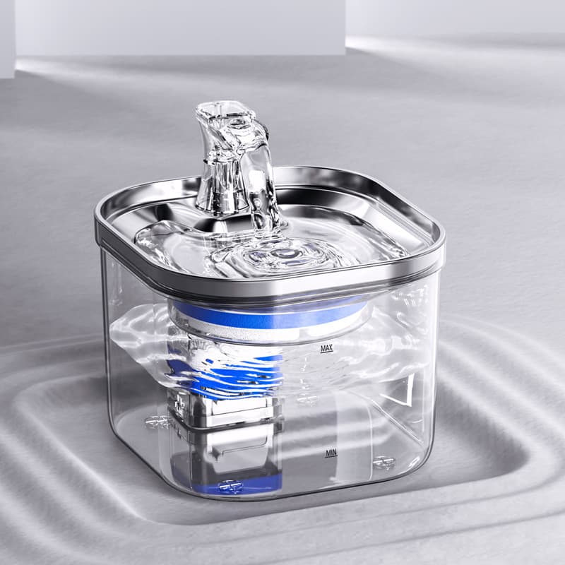 Fuente Automática de Agua de Acero Inoxidable para Gatos